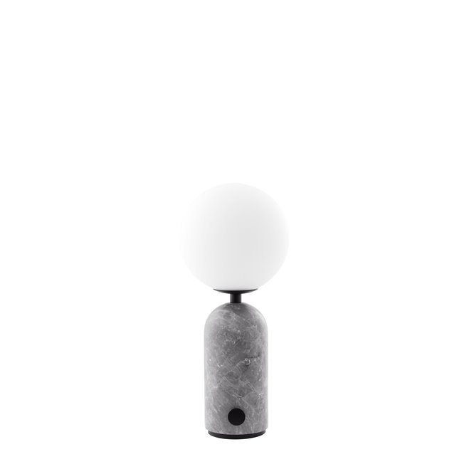 Marmurowa lampka stołowa przenośna szara Torrano Globen Lighting 02